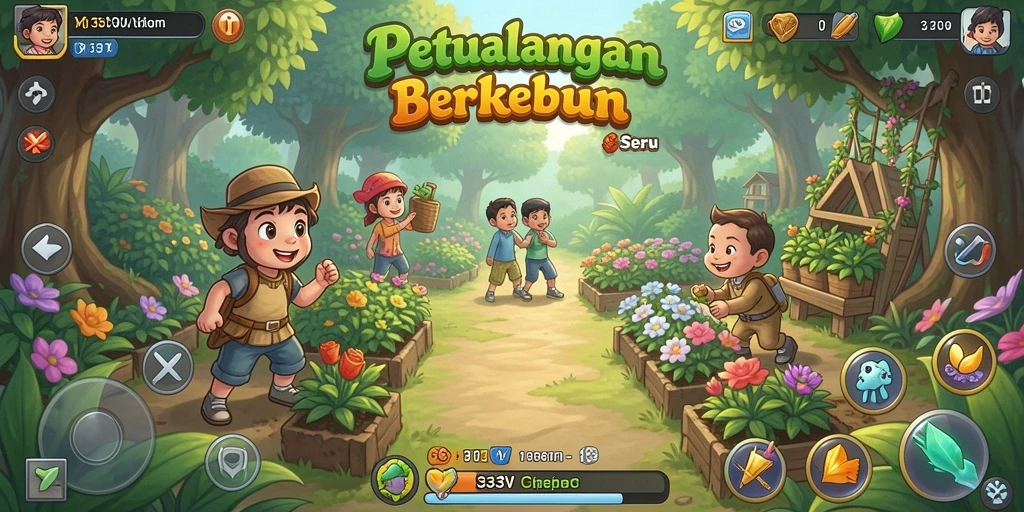 Tampilan aktivitas berkebun di 333V yang menakjubkan.