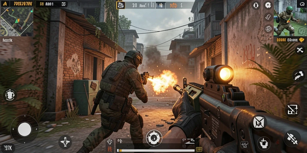 Gameplay menegangkan 797K dengan aksi FPS yang intens.