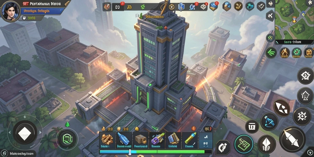 Gambaran gameplay seru dalam 9ET Tower Defense.