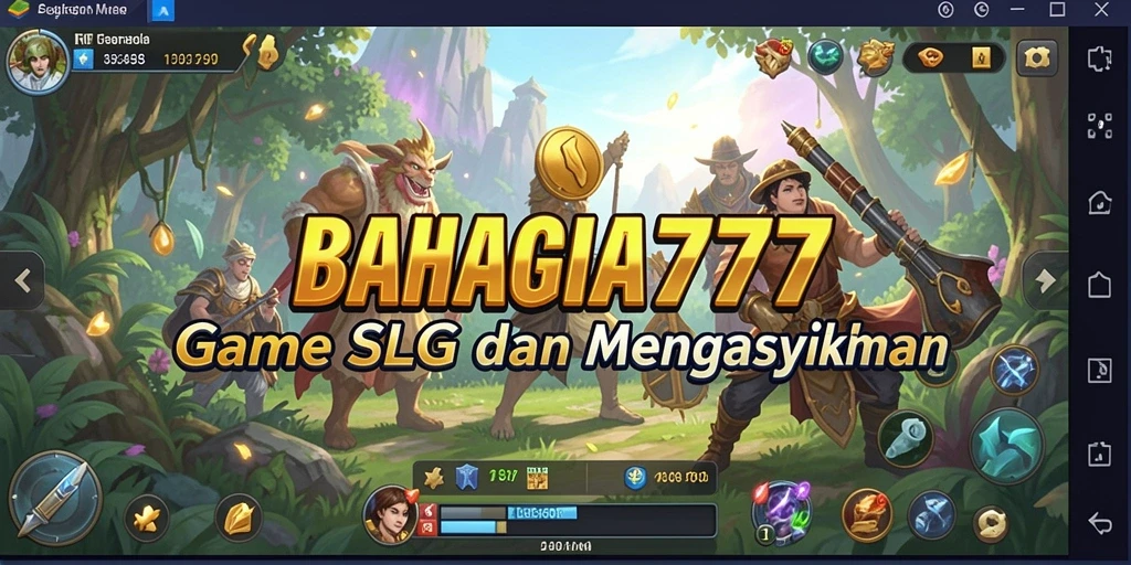Screenshot BAHAGIA777 menampilkan aksi seru dalam pertempuran SLG.