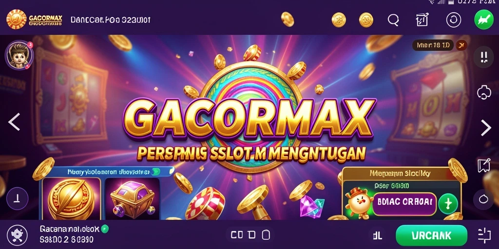 Screenshot utama GACORMAX menampilkan gameplay yang menarik dan penuh warna.