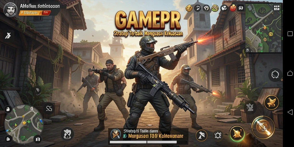 Screenshot menarik dari gameplay strategis di GAMERP.