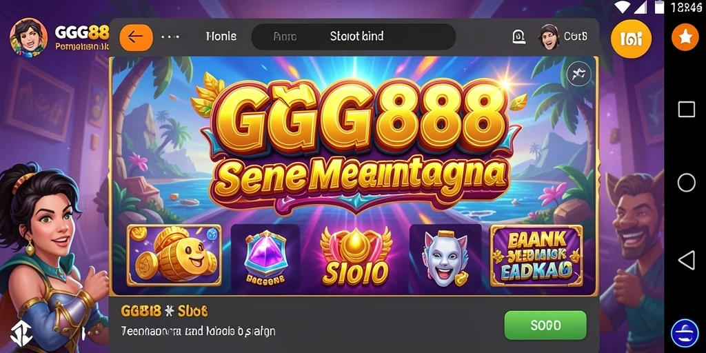 Tampilan permainan Slot yang menakjubkan di GGG888.