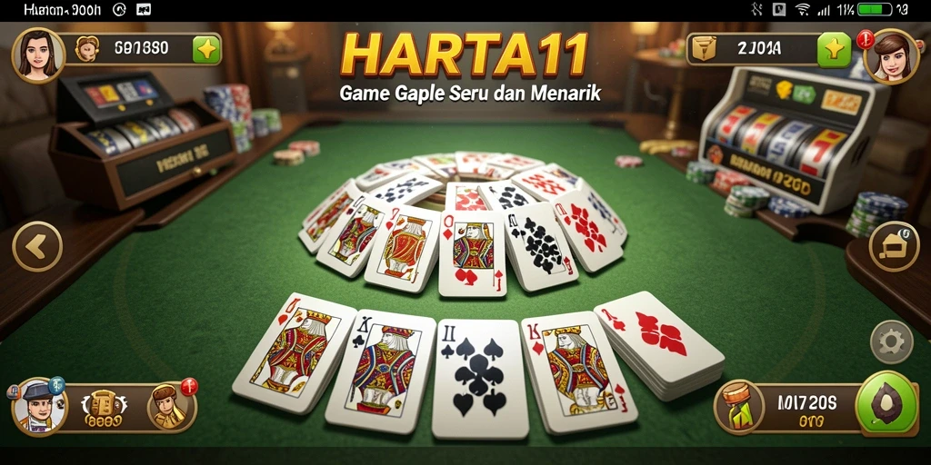 Tampilan gameplay HARTA11 yang menarik dan interaktif.