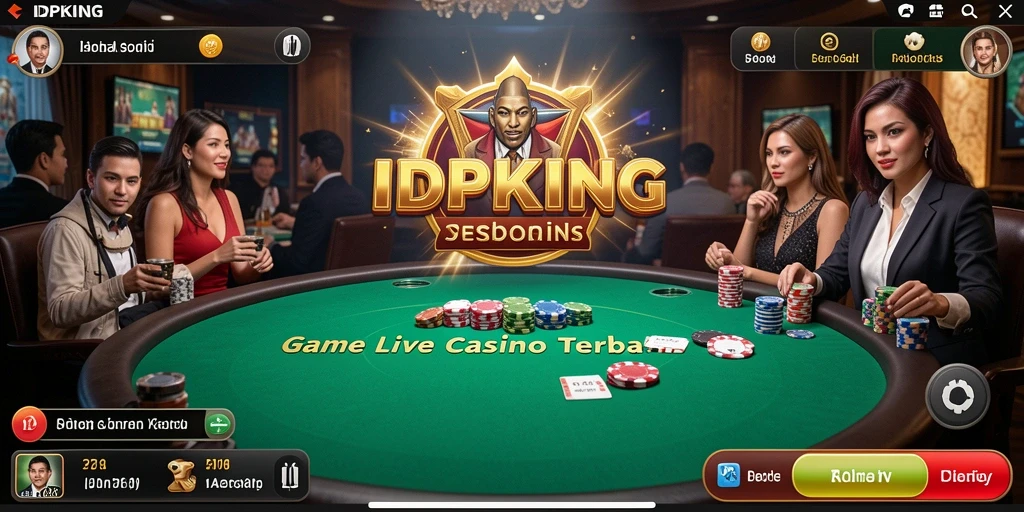 Tampilan gameplay Live Casino IDPKING yang menarik dan interaktif.