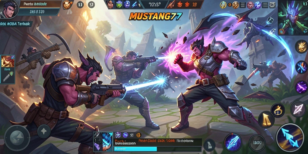 Tampilan gameplay seru di MUSTANG77 yang penuh aksi.