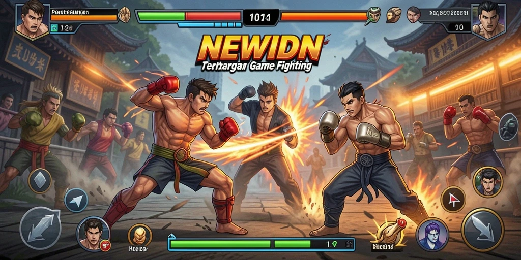 Tampilan gameplay <strong>NEWIDN</strong> yang dinamis dan penuh aksi.