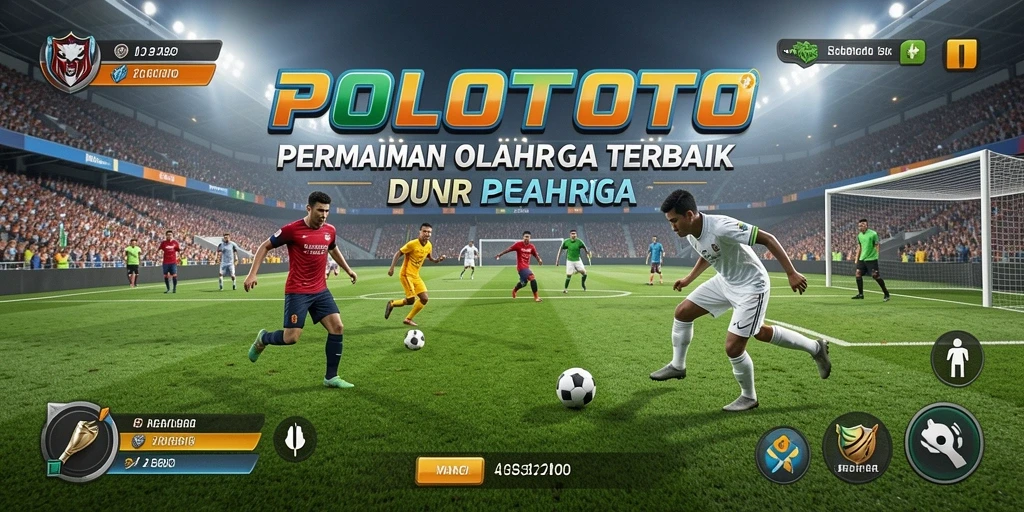 Tampilan gameplay nyata dari POLOTOTO dengan pengalaman olahraga seru.