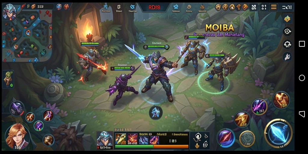 Tampilan gameplay seru dalam RDI88 dengan karakter yang beragam.