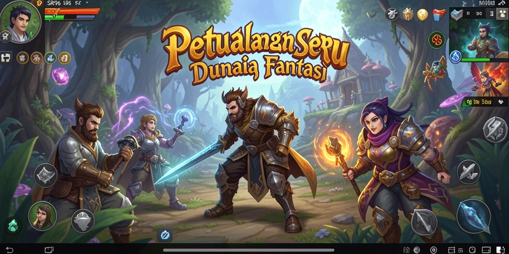 Screenshot gameplay SR996 menampilkan petualangan seru di dunia fantasi.