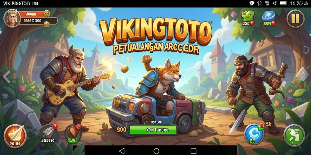 Tampilan gameplay Arcade VIKINGTOTO yang penuh aksi dan tantangan seru.