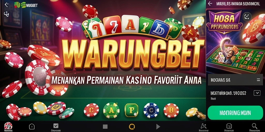 Screenshot gameplay Kasino WARUNGBET dengan berbagai macam permainan seru.
